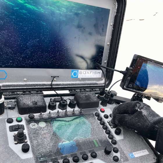 Boxfish ROV Control Console Close-up