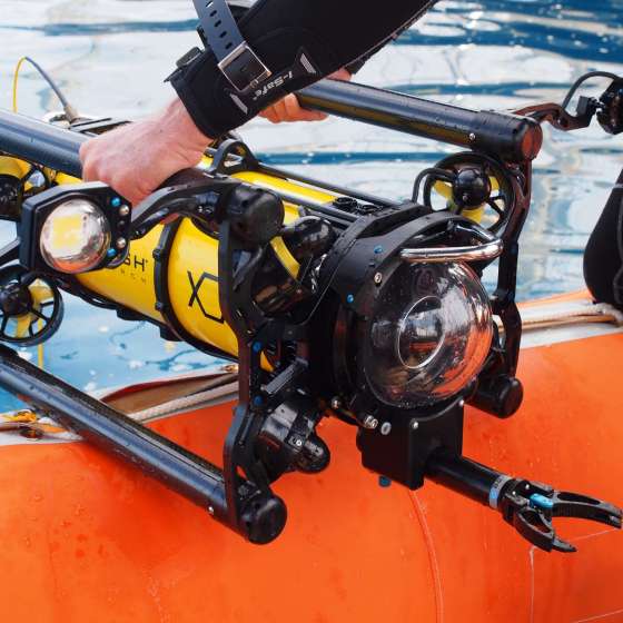 Boxfish ROV Launch from Dinghy