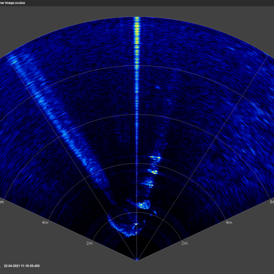 Scientific buoy multibeam sonar high resolution image