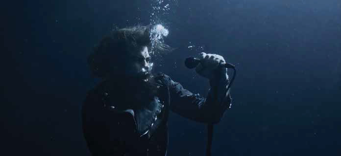 Scene from 'Caught in the Undertow' Underwater Music Video