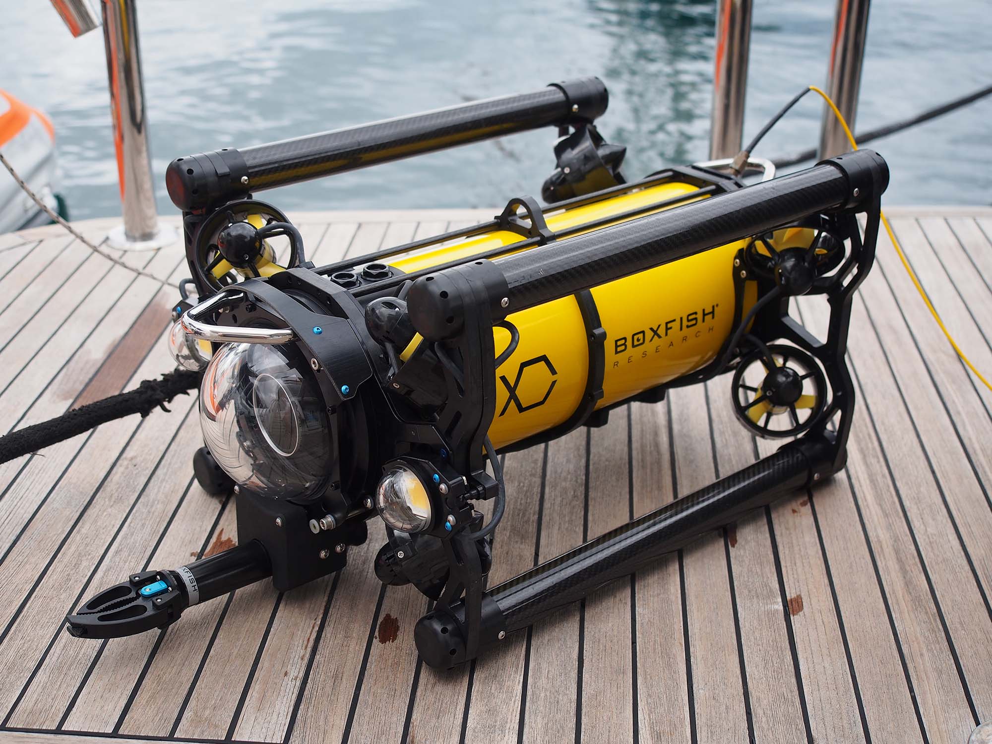 Boxfish ROV on deck. Image for Hutchwilco NZ Boat Show 2022