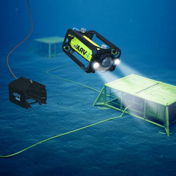 Render of ARV-i - resident autonomous underwater vehicle