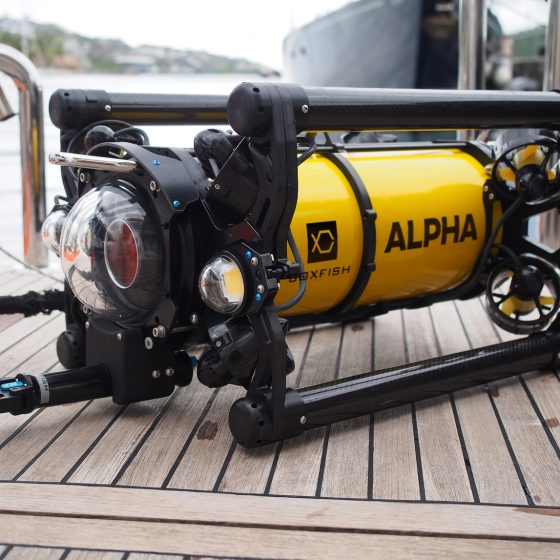 Boxfish Alpha ROV on the deck
