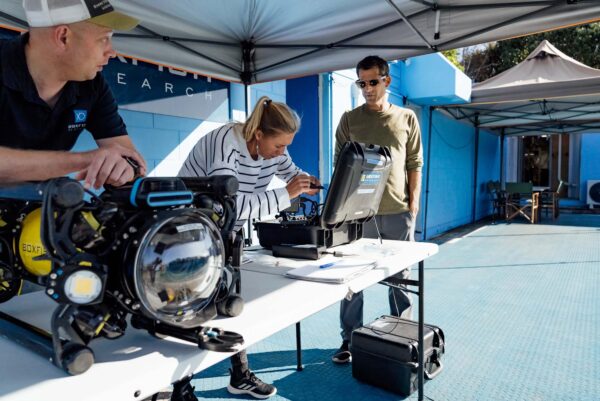 Customers Learning Boxfish ROV Control Console Set-up