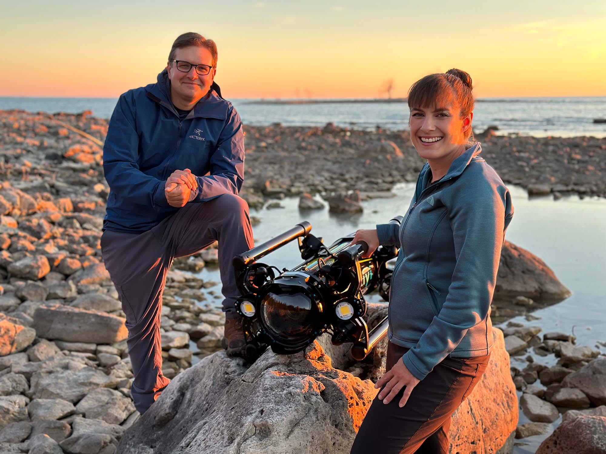 "All Too Clear" Co-directors with their ROV Boxfish Luna