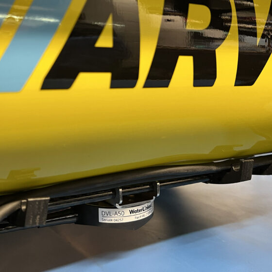 Waterlinked DVL Integrated with ARV-i Resident AUV - ROV AUV Accessory