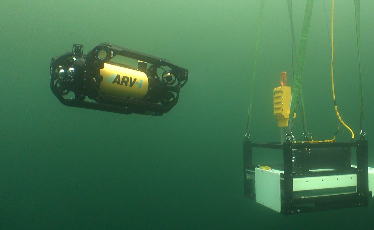 Resident AUV ARV-i Demonstration of Submerged Asset Inspection - Video Still