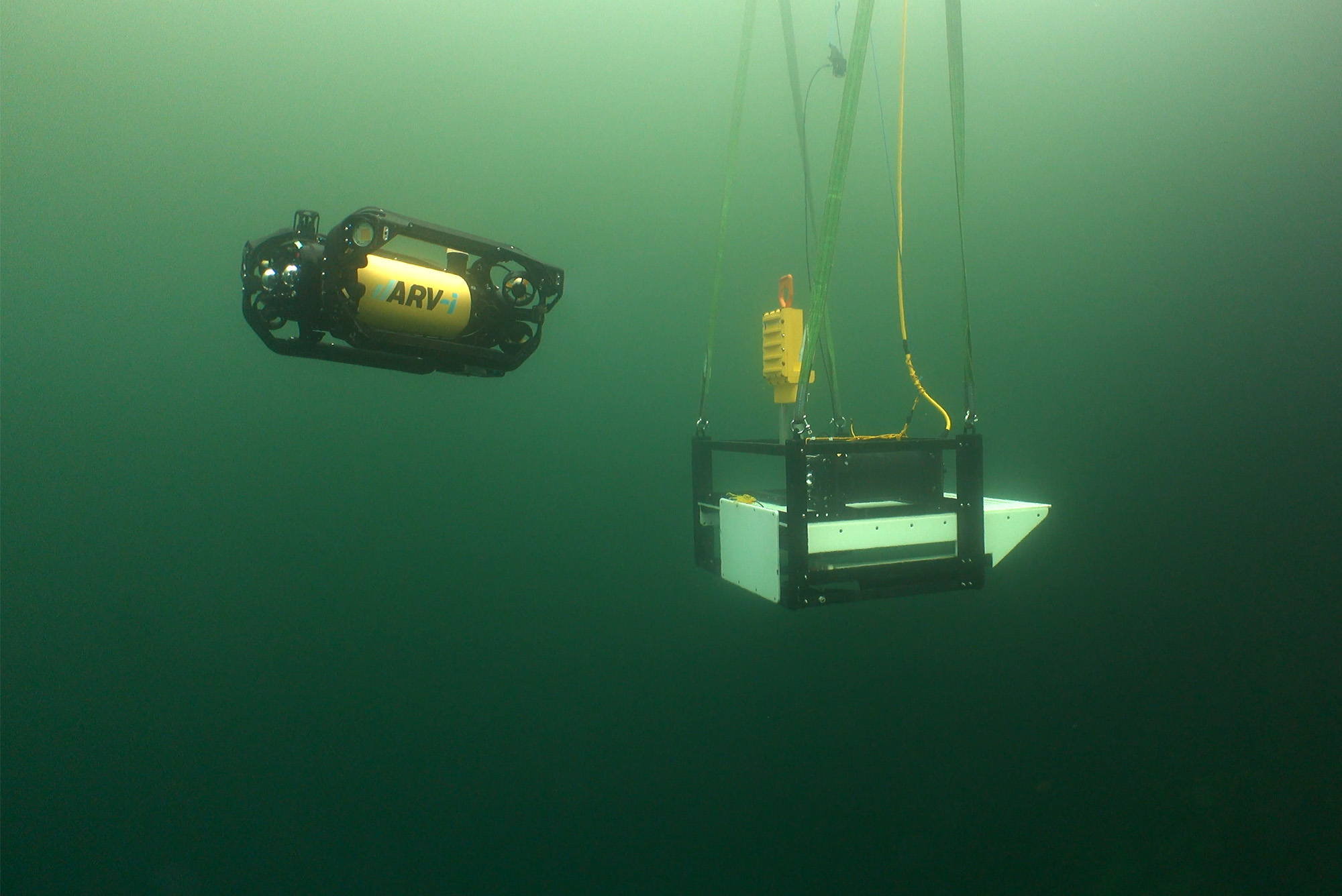 Resident AUV ARV-i Demonstration of Submerged Asset Inspection - Video Still