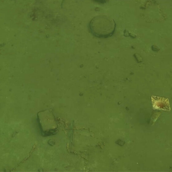3D image of the lakebed created from the images collected by the Boxfish AUV